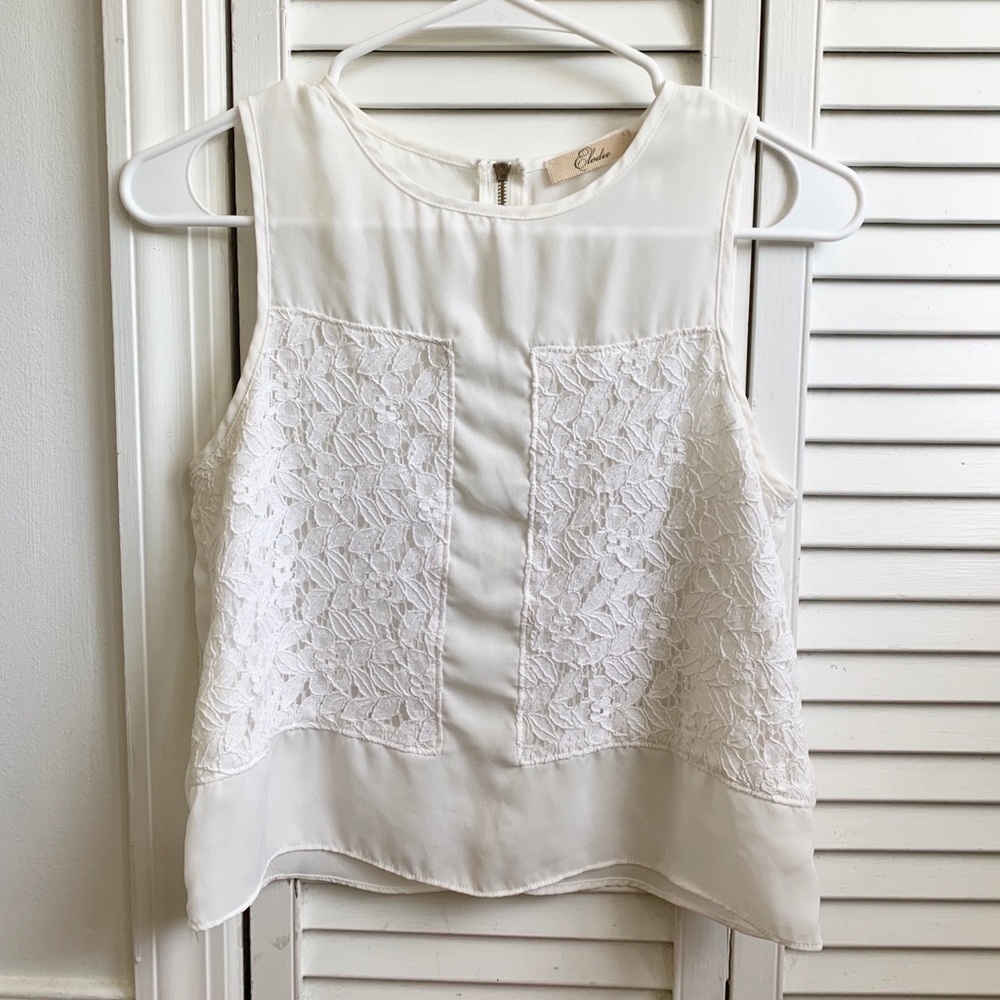 Elodie Eyelet Tank Top